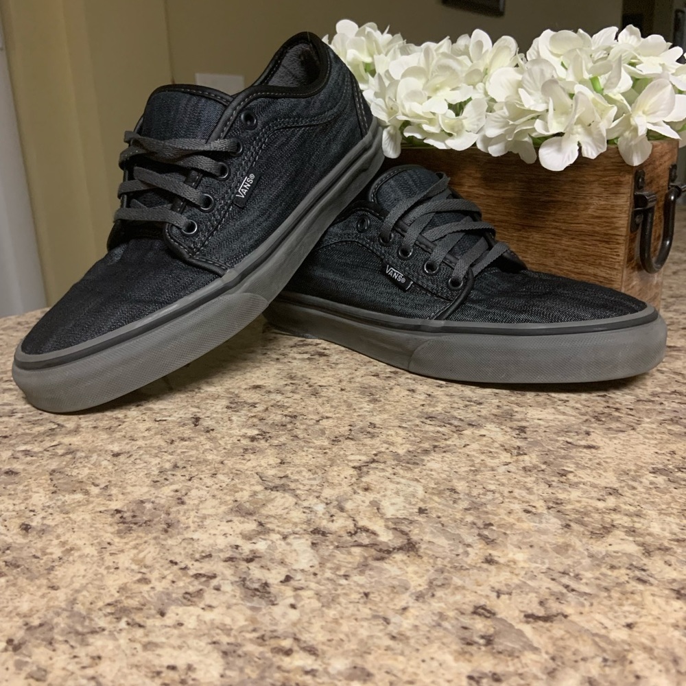 Vans PRO Chukka Low Dark Grey Canvas & Pewter Skate Shoes UNISEX (M7.5/W9)